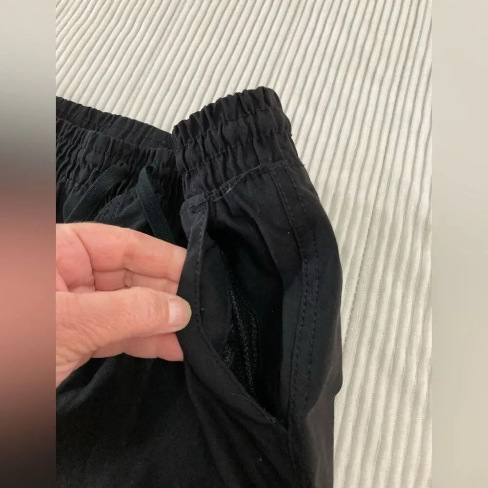 Hurley Boys 14/16 Black Nylon Jogger Pants Pull-On Pockets Outdoor Gorpcore